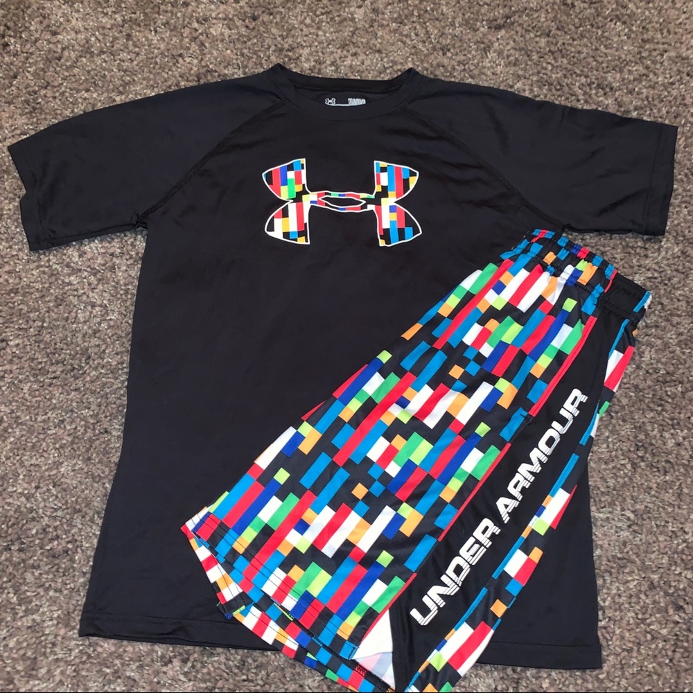❗️SOLD❗️UA Performance Shirt & Shorts Set